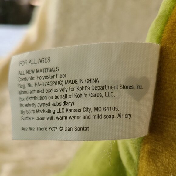 KOHL'S CARES GREEN T-REX PLUSH DINOSAUR  10 INCHES - Picture 6 of 6